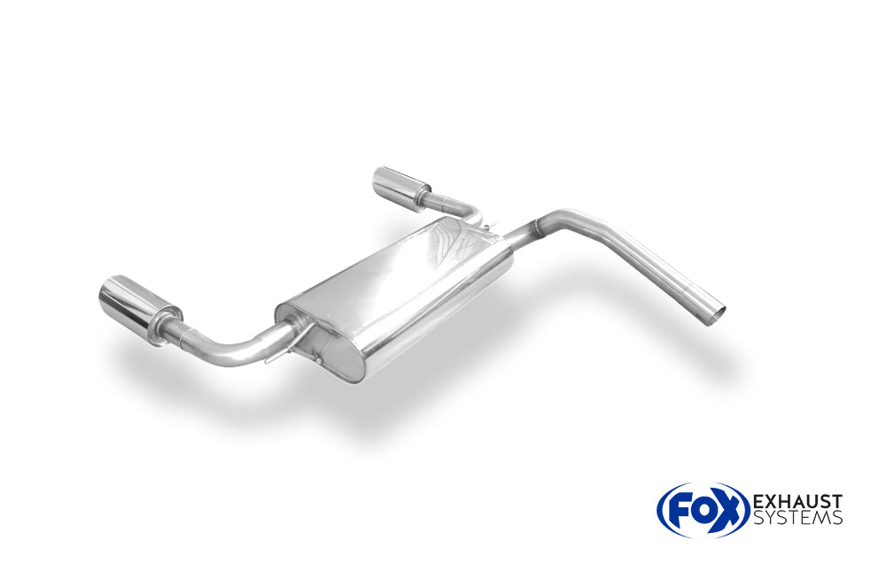 Fox passend fürFord Focus III Turnier Ecoboost Endschalldämpfer Ausgang rechts/links - 1x100 Typ 25 rechts/links