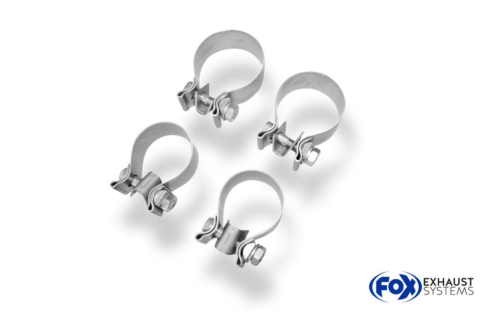 Fox passend fürFord Focus III ST Fließheck Diesel Endschalldämpfer quer Ausgang mittig inkl. Verbindungsrohr - 2x115x85 Typ 32 mittig