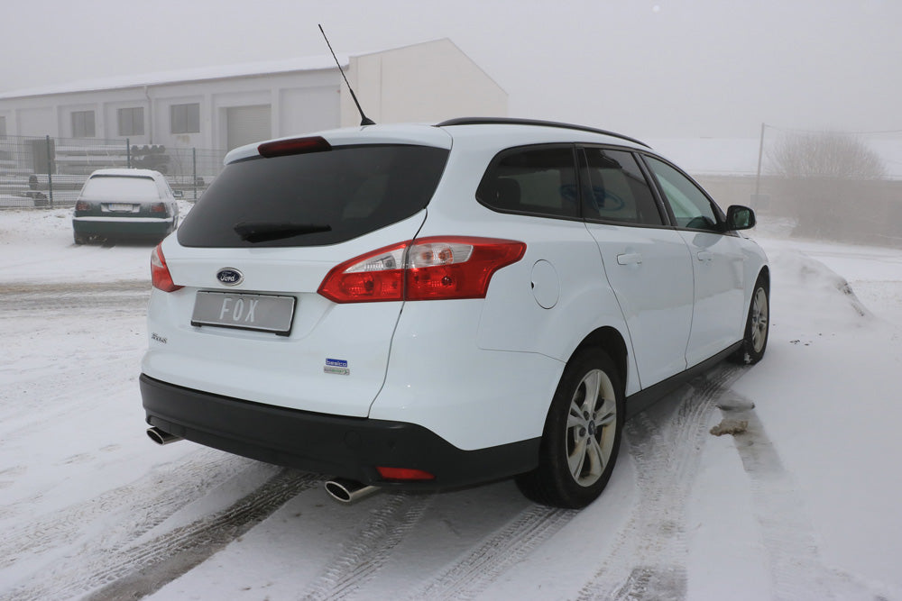 Fox passend fürFord Focus III Ecoboost - Turnier/ Kombi Endschalldämpfer Ausgang rechts/links - 106x71 Typ 32 rechts/links