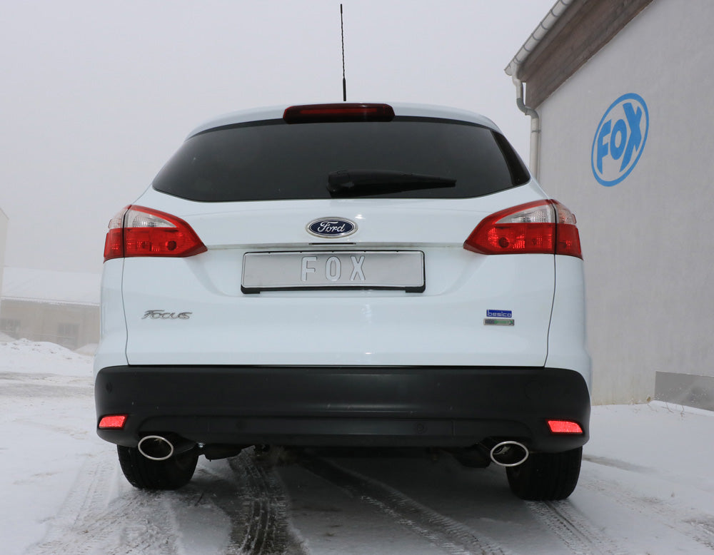 Fox passend fürFord Focus III Ecoboost - Turnier/ Kombi Endschalldämpfer Ausgang rechts/links - 106x71 Typ 32 rechts/links