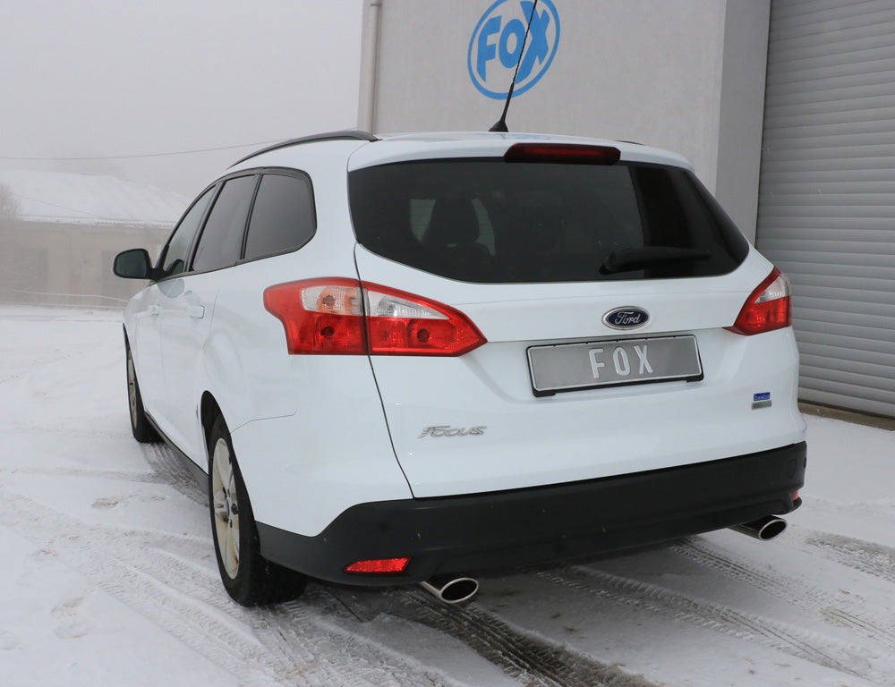 Fox passend fürFord Focus III Ecoboost - Turnier/ Kombi Endschalldämpfer Ausgang rechts/links - 106x71 Typ 32 rechts/links