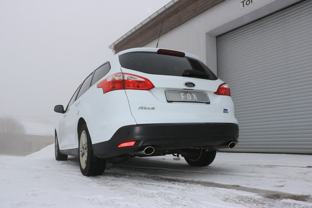 Fox passend fürFord Focus III Ecoboost - Turnier/ Kombi Endschalldämpfer Ausgang rechts/links - 106x71 Typ 32 rechts/links