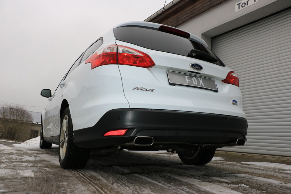 Fox passend fürFord Focus III Ecoboost - Turnier/ Kombi Endschalldämpfer Ausgang rechts/links - 145x65 Typ 59 rechts/links