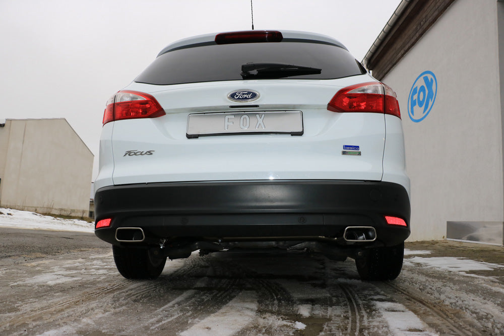 Fox passend fürFord Focus III Ecoboost - Turnier/ Kombi Endschalldämpfer Ausgang rechts/links - 145x65 Typ 59 rechts/links