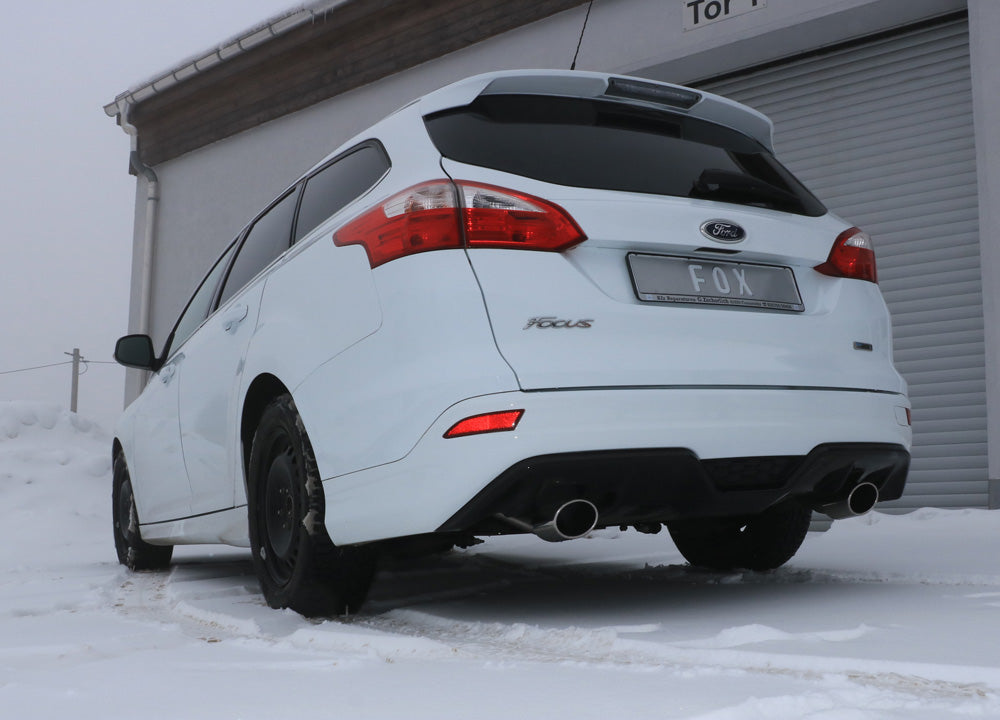 Fox passend fürFord Focus III Ecoboost - Turnier/ Kombi mit Stylingpaket Endschalldämpfer Ausgang rechts/links - 115x85 Typ 32 rechts/links