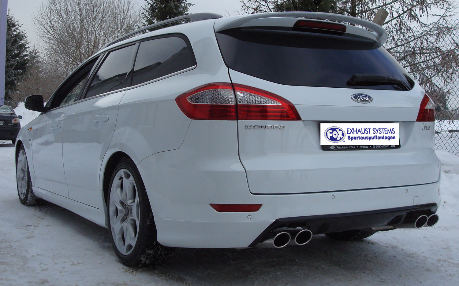 Fox passend fürFord Mondeo IV Turnier (Kombi) - 2,5l Endschalldämpfer rechts/links - 2x106x71 Typ 33 rechts/links