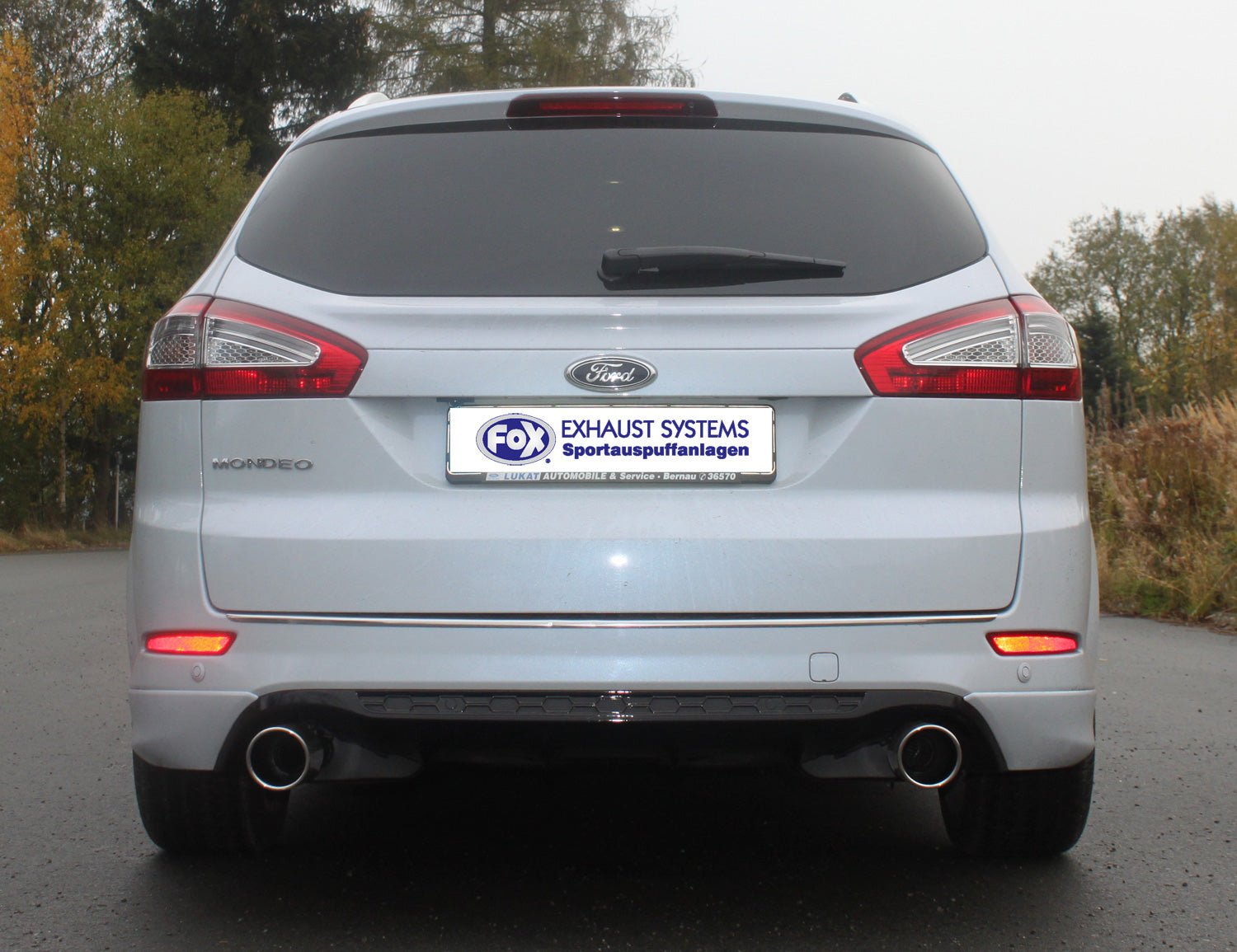 Fox passend fürFord Mondeo IV Turnier (Kombi) - Titanium S Endschalldämpfer rechts/links - 1x100 Typ 16 rechts/links