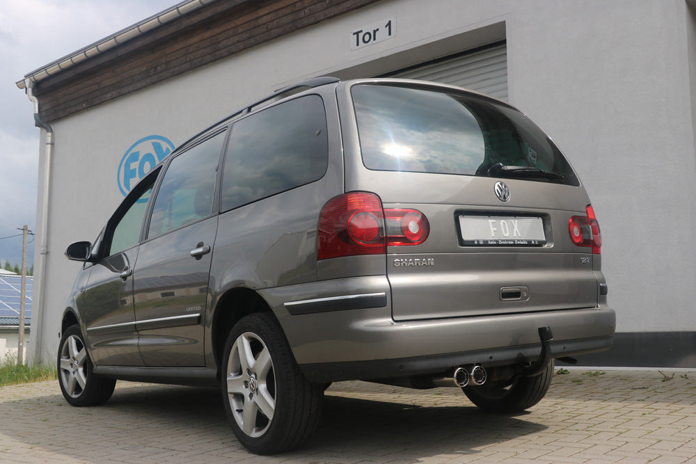 Fox passend fürFord Galaxy WGR/ VW Sharan 7M Endschalldämpfer - 2x80 Typ 64