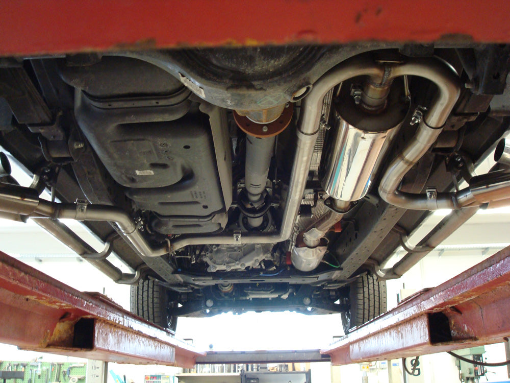 Fox passend fürFord Ranger 2011-08/2016 - 4x4 - Doppelkabine Endschalldämpfer Sidepipe, Ausgang rechts und links am Fahrzeug - 2x90 Typ 16 rechts/links