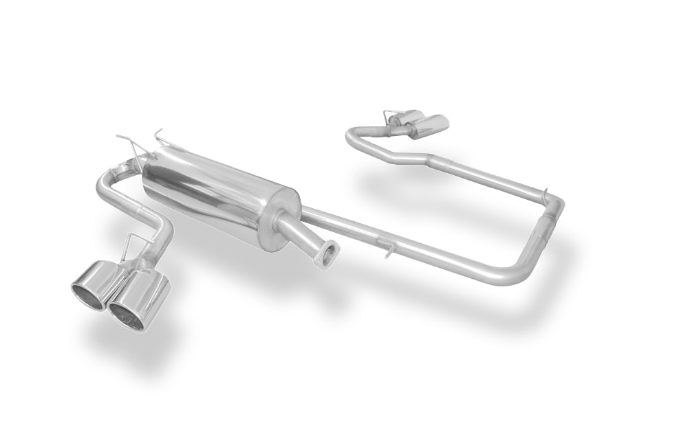 Fox passend fürFord Ranger 2011-08/2016 - 4x4 - Doppelkabine Endschalldämpfer Sidepipe, Ausgang rechts und links am Trittbrett  - 2x115x85 Typ 38 rechts/links