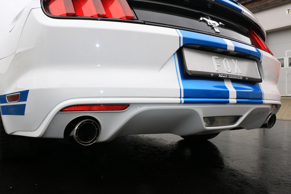 Fox passend für Ford Mustang Coupe & Cabrio - 6/8-Zylinder Endschalldämpfer rechts/links - 1x100 Typ 67 rechts/links