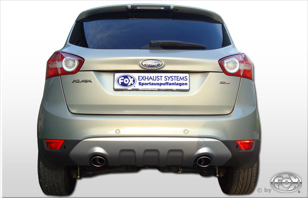 Fox passend für Ford Kuga Endschalldämpfer Ausgang rechts/links - 106x71 Typ 32 rechts/links
