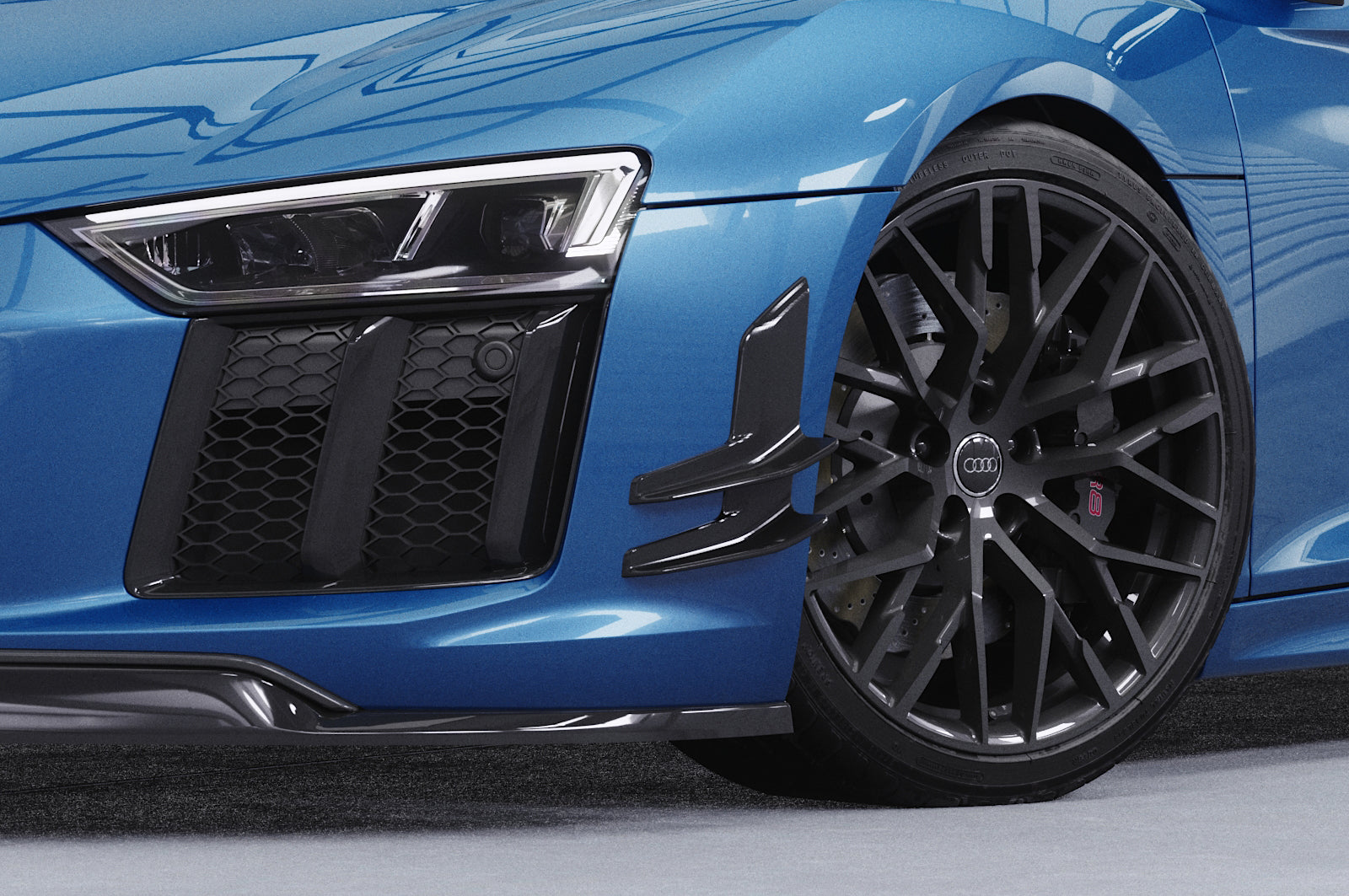 CSR Performance Flaps mit ABE für Audi R8 (Typ 4S) FP014-L Unlackiert roh (Lackierung erforderlich)