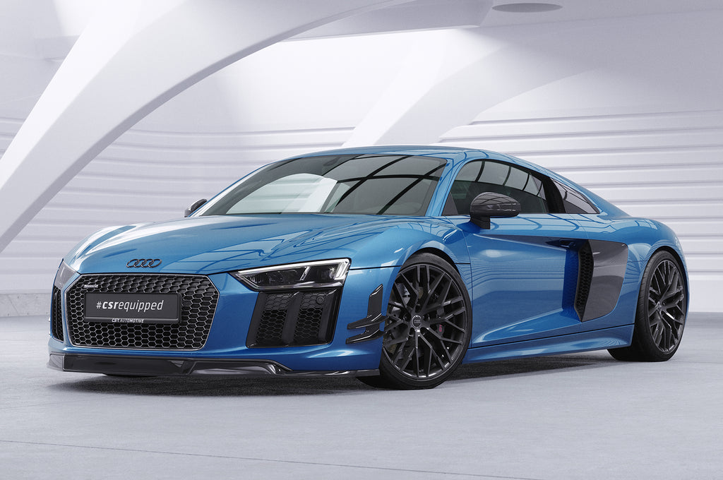 CSR Performance Flaps mit ABE für Audi R8 (Typ 4S) FP014-S Strukturiert schwarz matt (keine Lackierung erforderlich)