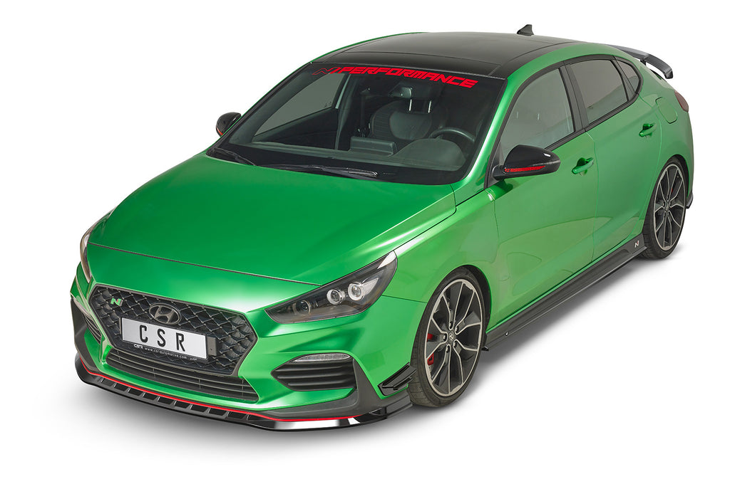 CSR Performance Flaps mit ABE für Hyundai I30 (PD) N/N-Line FP016-G Glossy schwarz Hochglanz (keine Lackierung erforderlich)