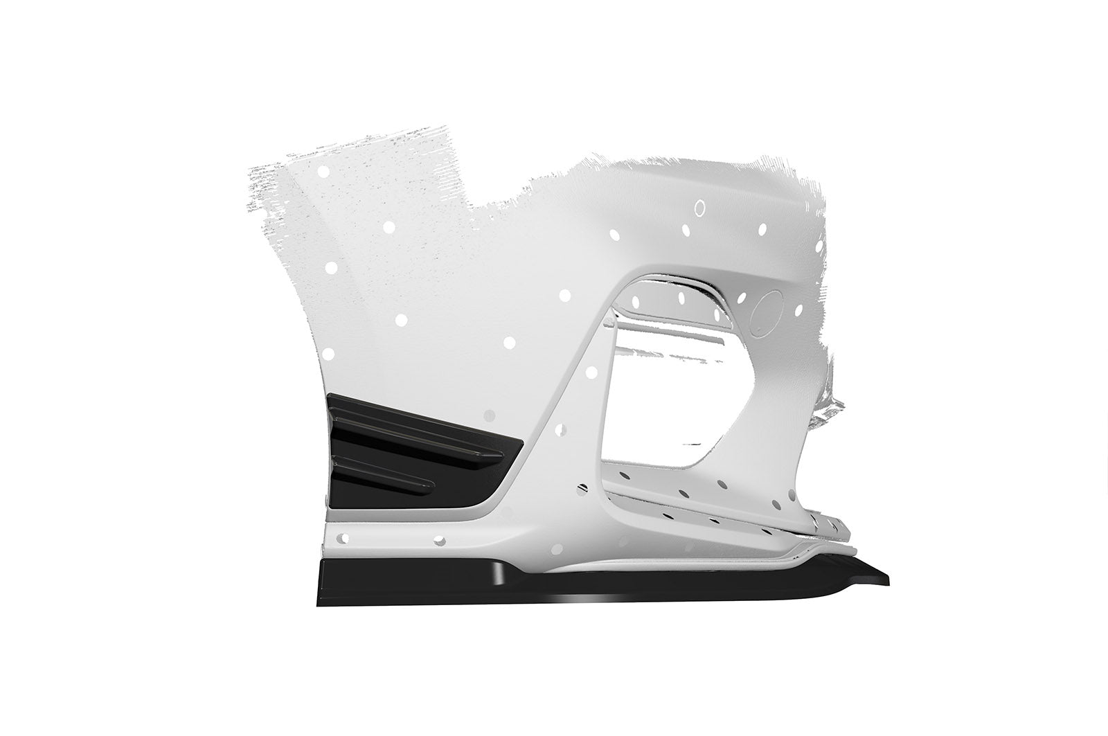 CSR Performance Flaps mit ABE für Hyundai I30 (PD) N/N-Line FP016-G Glossy schwarz Hochglanz (keine Lackierung erforderlich)