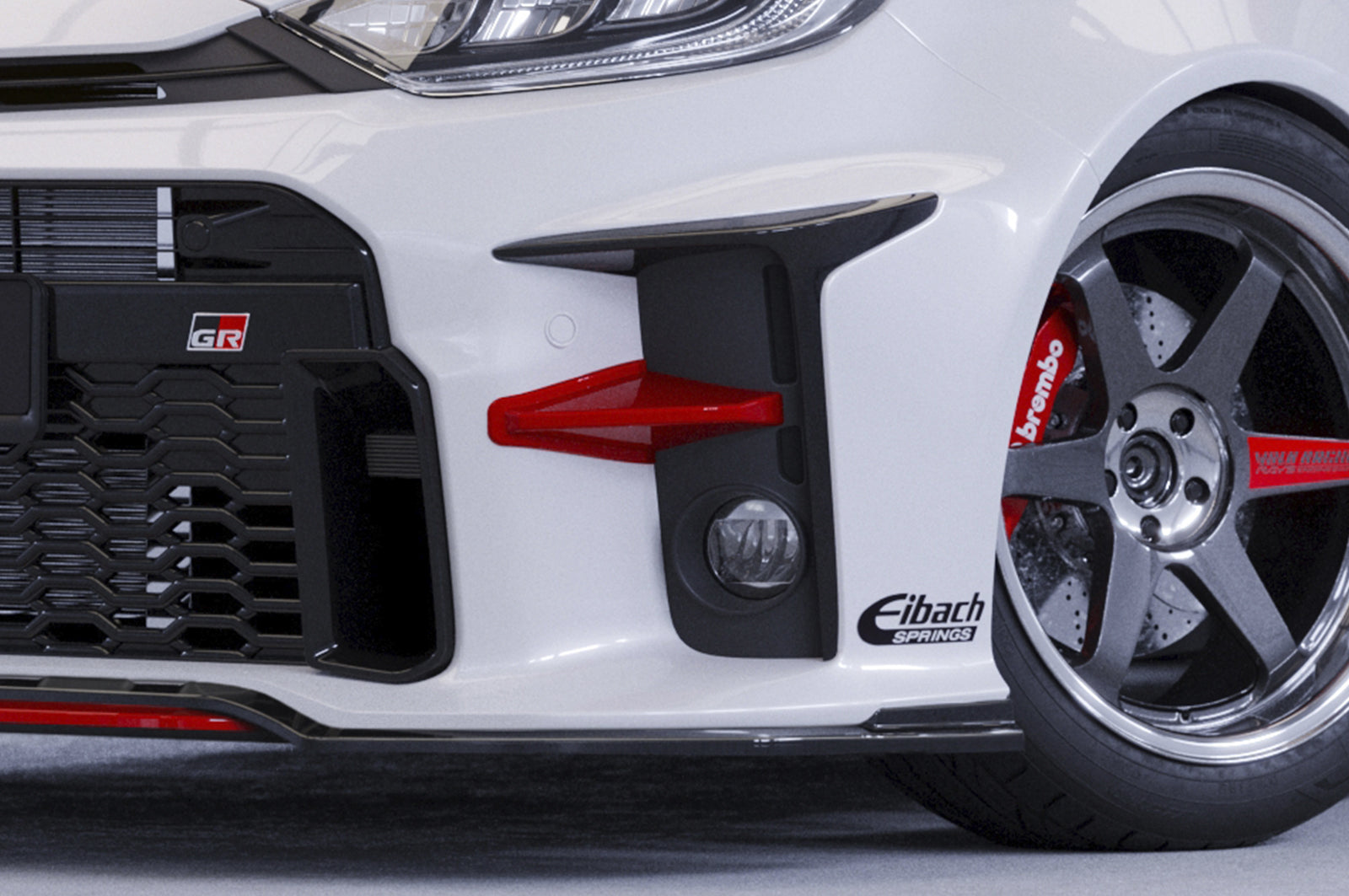 CSR Performance Flaps mit ABE für Toyota GR Yaris (XP21) FP017-C Carbon Look Hochglanz (keine Lackierung erforderlich)
