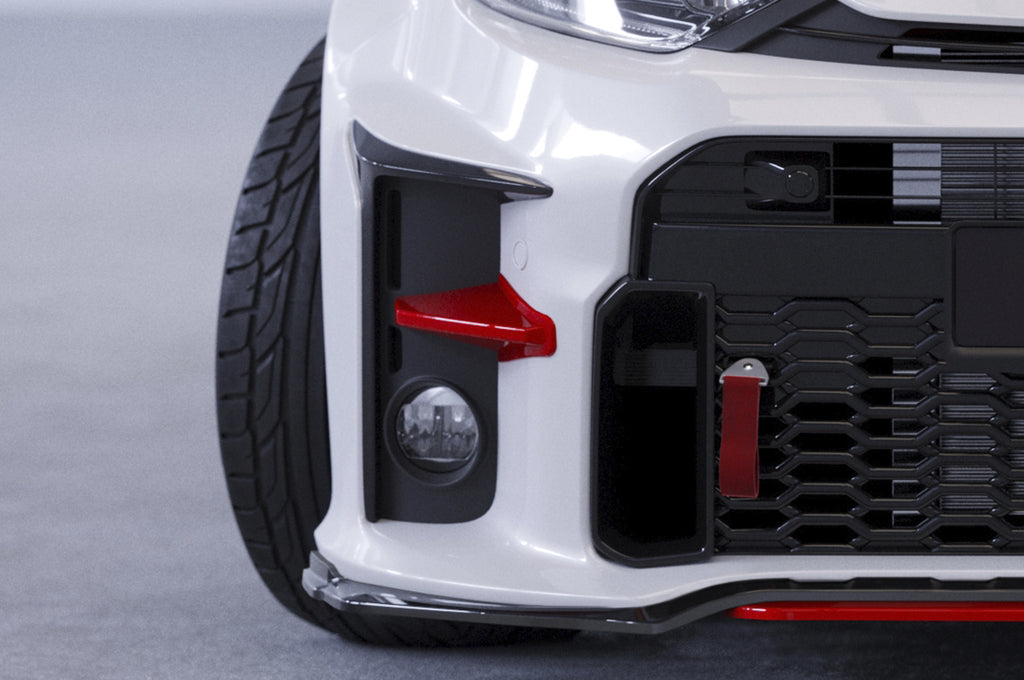 CSR Performance Flaps mit ABE für Toyota GR Yaris (XP21) FP017-S Strukturiert schwarz matt (keine Lackierung erforderlich)