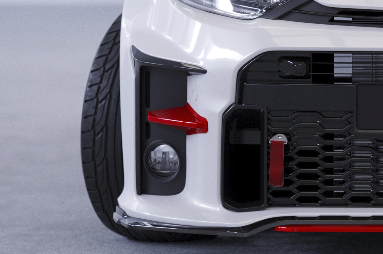 CSR Performance Flaps mit ABE für Toyota GR Yaris (XP21) FP017-S Strukturiert schwarz matt (keine Lackierung erforderlich)