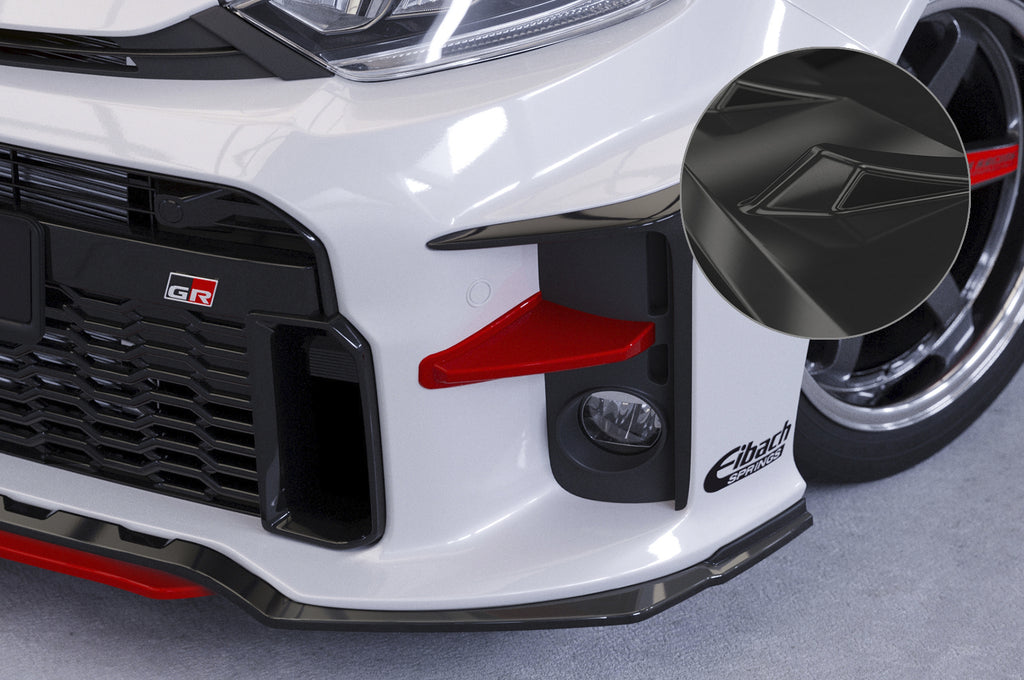 CSR Performance Flaps mit ABE für Toyota GR Yaris (XP21) FP017-G Glossy schwarz Hochglanz (keine Lackierung erforderlich)