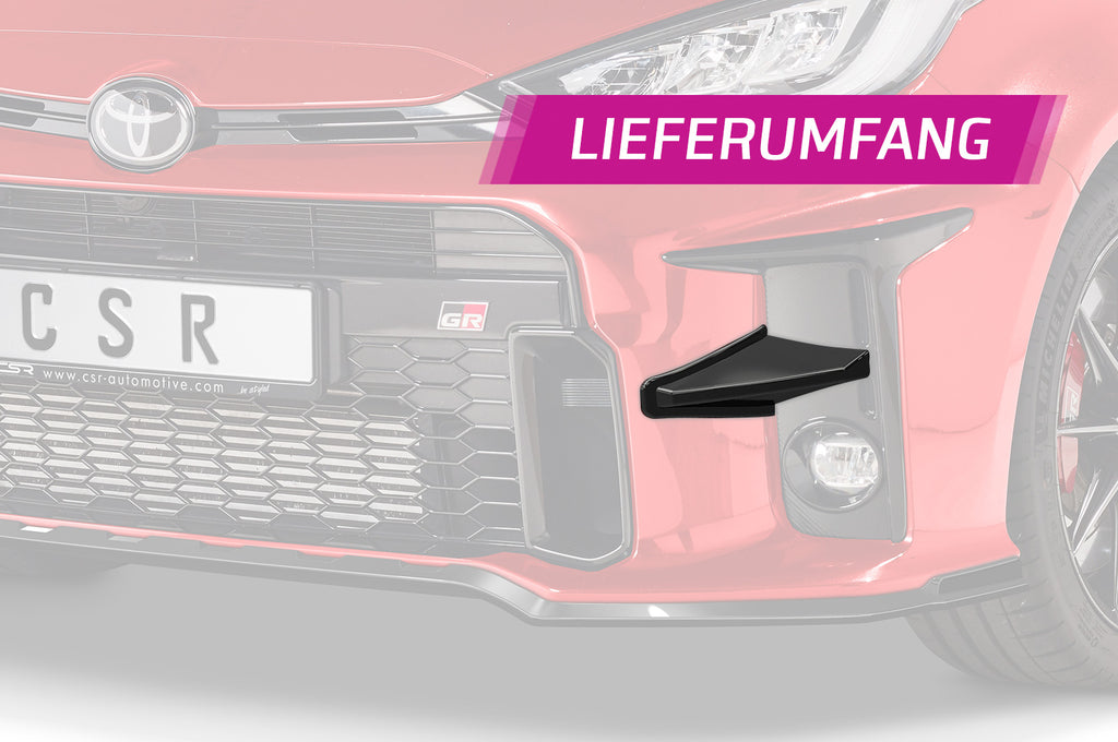 CSR Performance Flaps mit ABE für Toyota GR Yaris (XP21) FP017-C Carbon Look Hochglanz (keine Lackierung erforderlich)