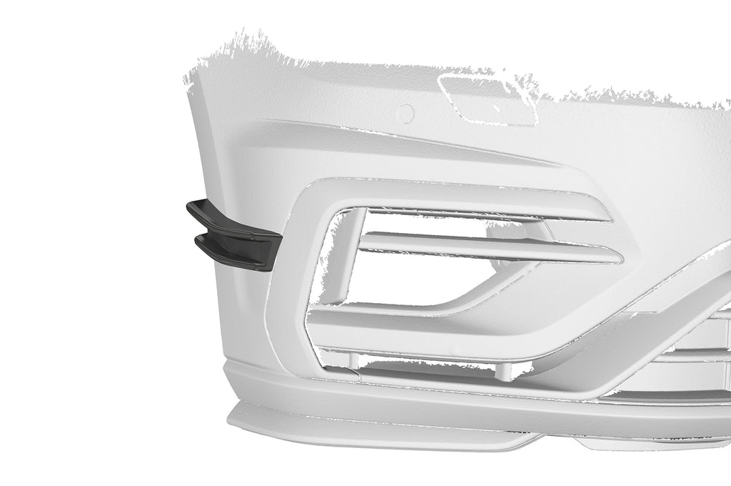 CSR Performance Flaps mit ABE für VW Golf 7 R FP018-G Glossy schwarz Hochglanz (keine Lackierung erforderlich)