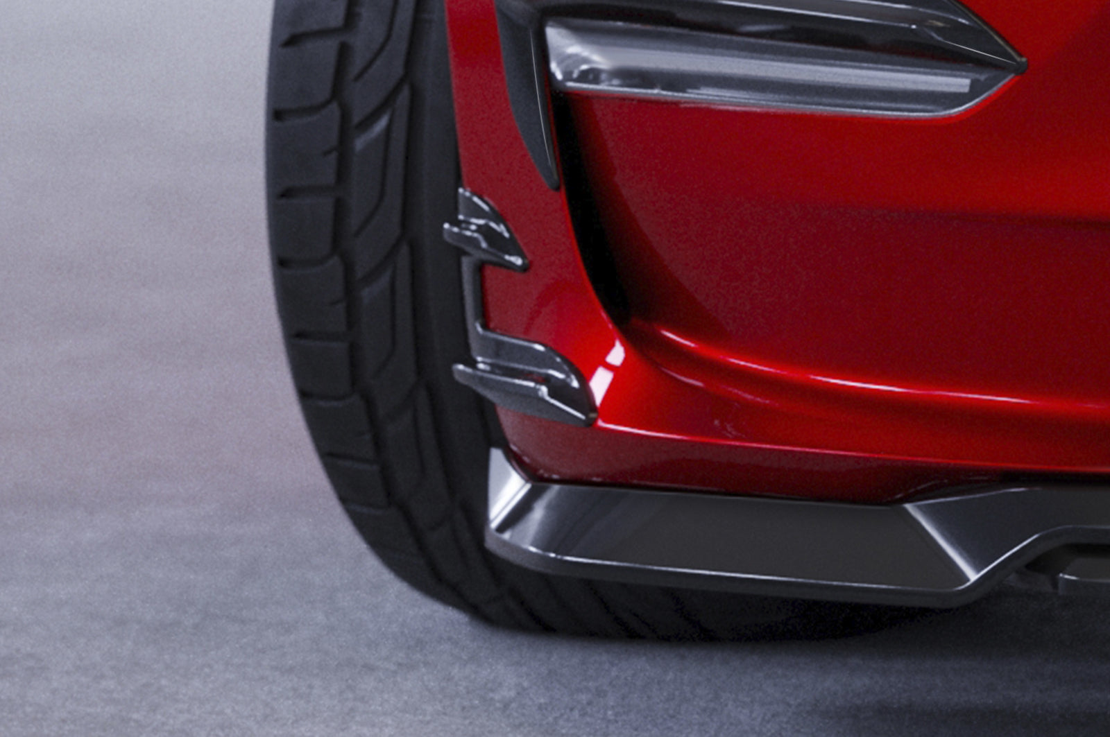 CSR Performance Flaps mit ABE für Tesla Model 3 FP021-L Unlackiert roh (Lackierung erforderlich)