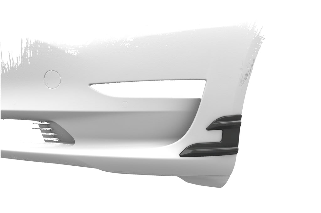 CSR Performance Flaps mit ABE für Tesla Model 3 FP021-G Glossy schwarz Hochglanz (keine Lackierung erforderlich)