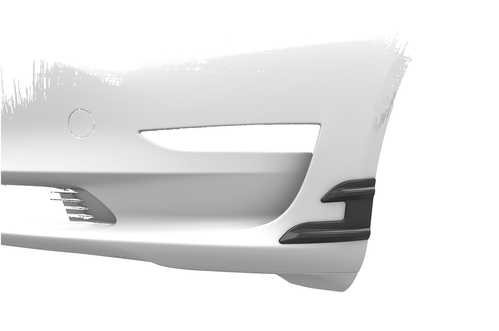 CSR Performance Flaps mit ABE für Tesla Model 3 FP021-G Glossy schwarz Hochglanz (keine Lackierung erforderlich)