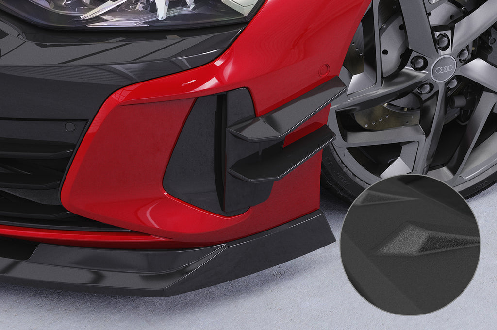 CSR Performance Flaps mit ABE für Audi e-tron GT FP023-S Strukturiert schwarz matt (keine Lackierung erforderlich)