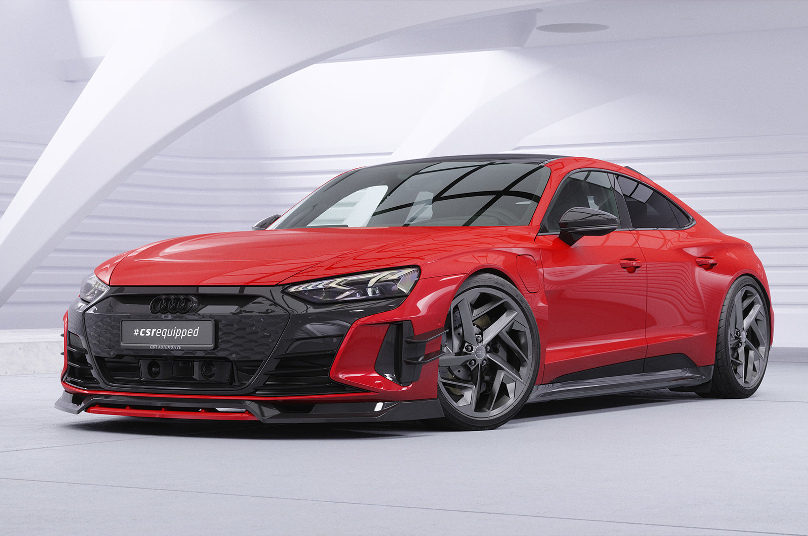 CSR Performance Flaps mit ABE für Audi e-tron GT FP023-S Strukturiert schwarz matt (keine Lackierung erforderlich)