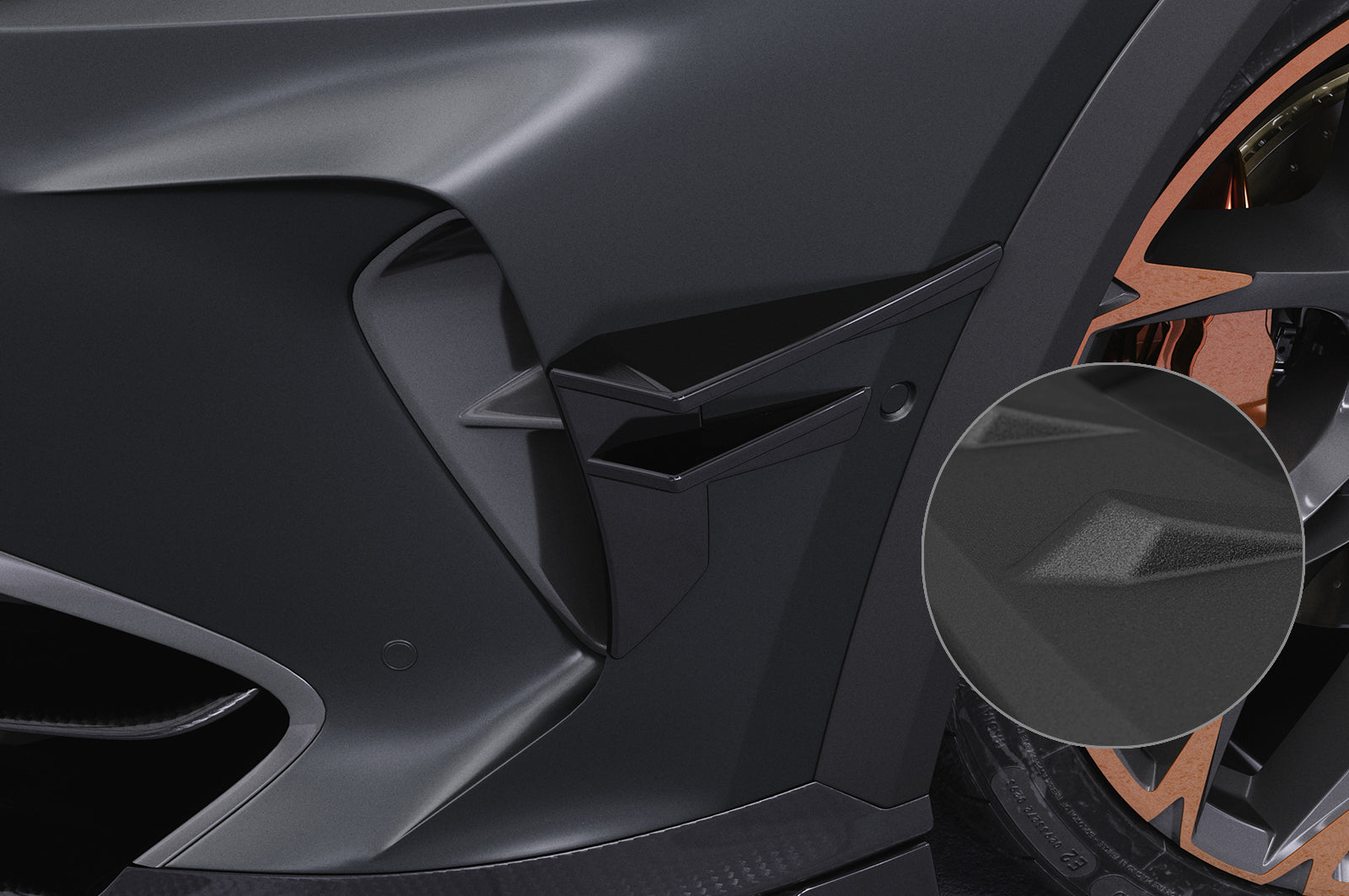 CSR Performance Flaps mit ABE für Cupra Formentor FP026-S Strukturiert schwarz matt (keine Lackierung erforderlich)