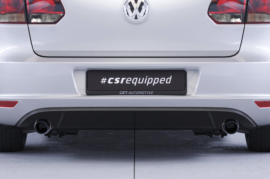 CSR Diffusor | Heckansatz mit ABE für VW Golf 6 HA044-C Carbon Look Hochglanz (keine Lackierung erforderlich)