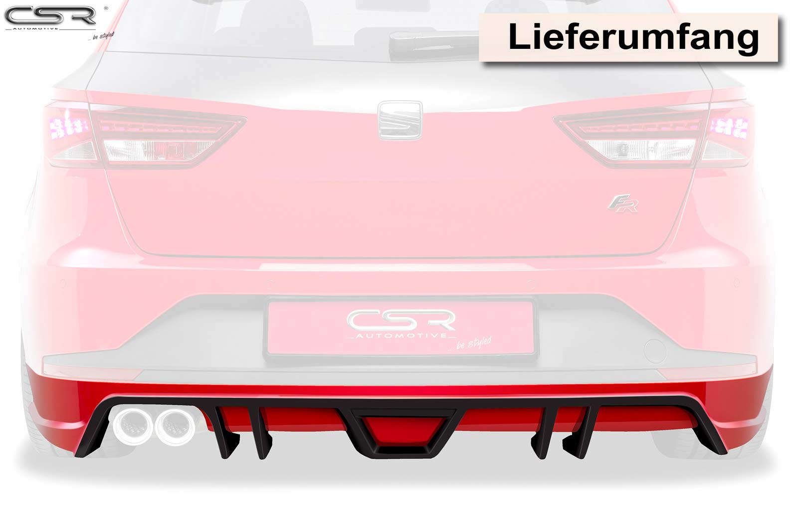 CSR Diffusor | Heckansatz für Seat Leon 3 (Typ 5F) HA132