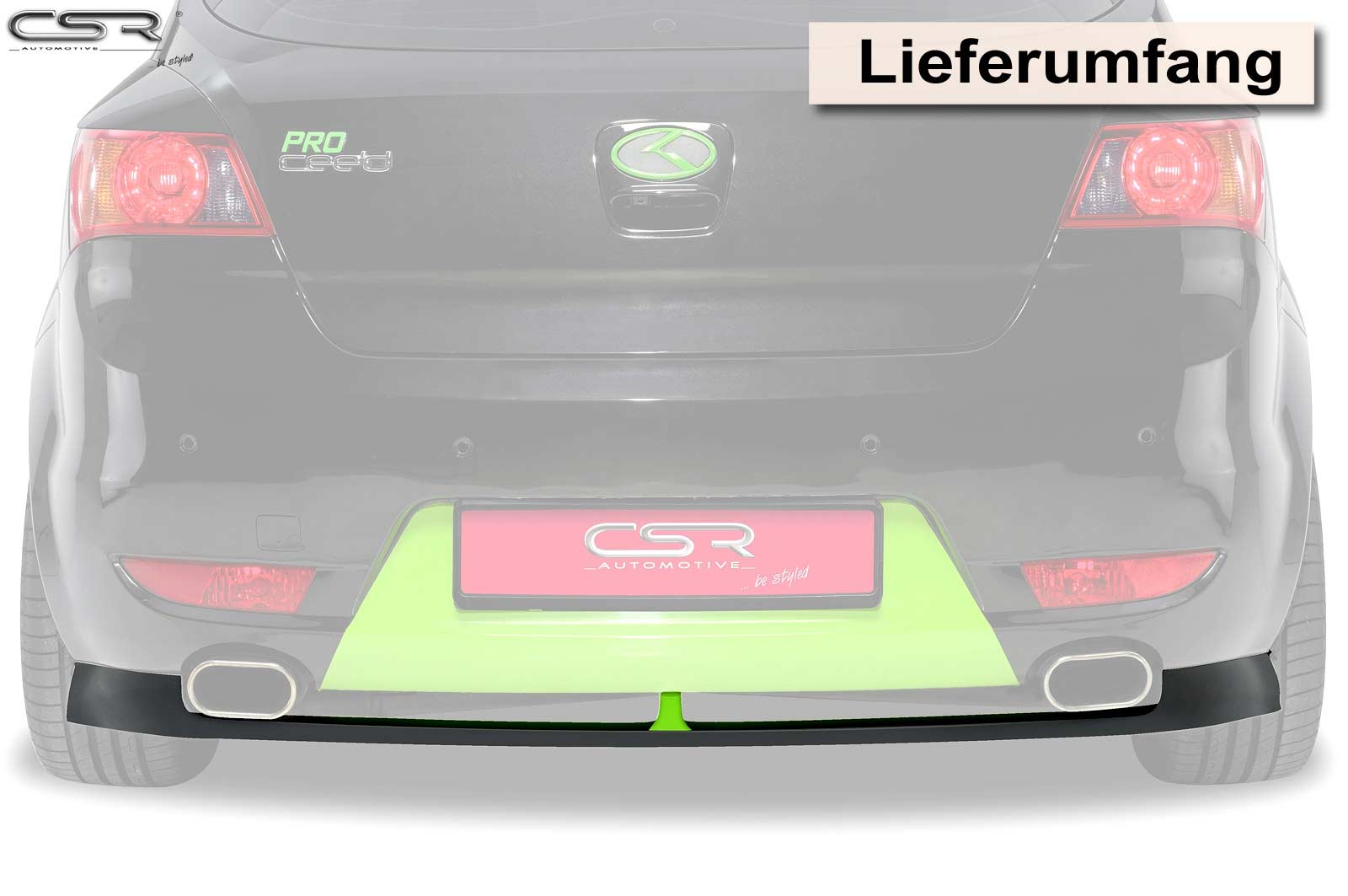 CSR Diffusor | Heckansatz für KIA pro_cee'd (ED) HA133