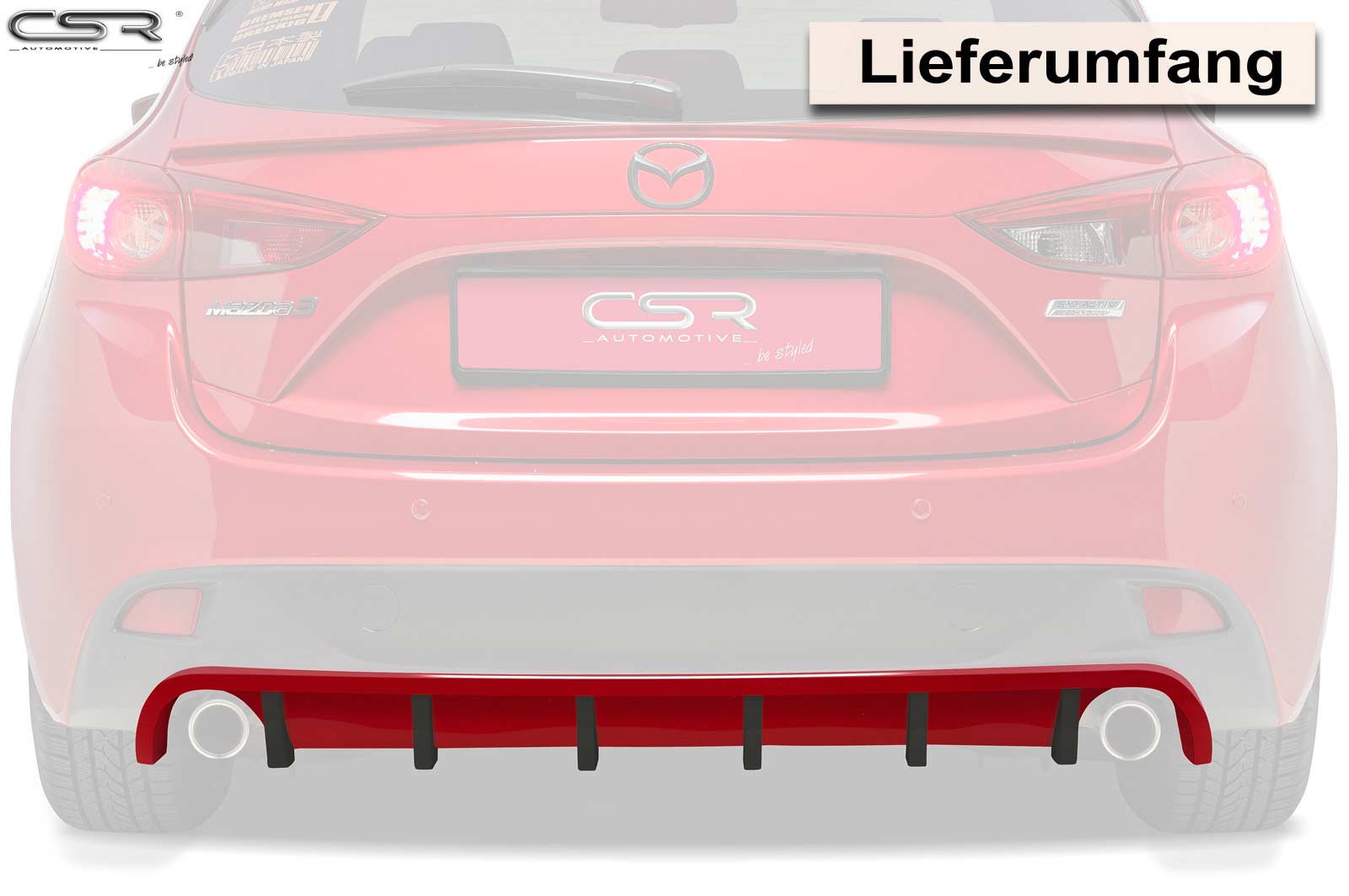 CSR Diffusor | Heckansatz für Mazda 3 Typ BM/BN HA153