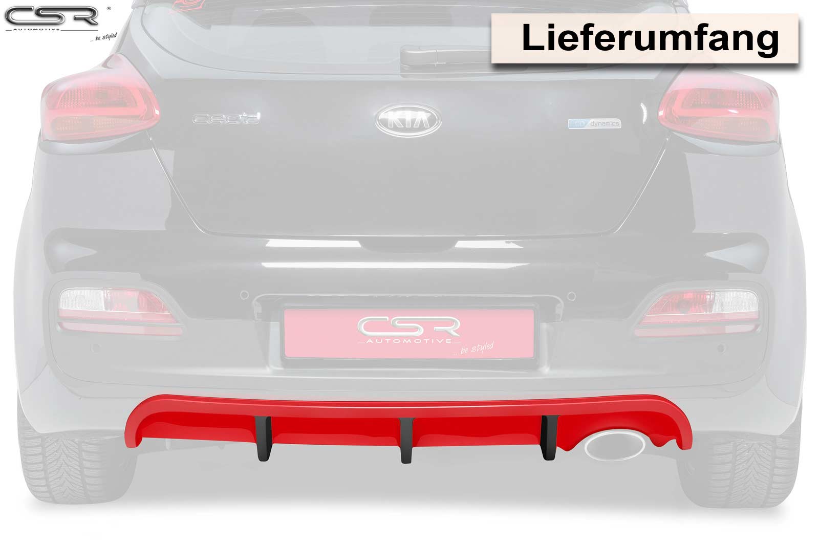 CSR Diffusor | Heckansatz für KIA pro_cee'd (JD) HA160
