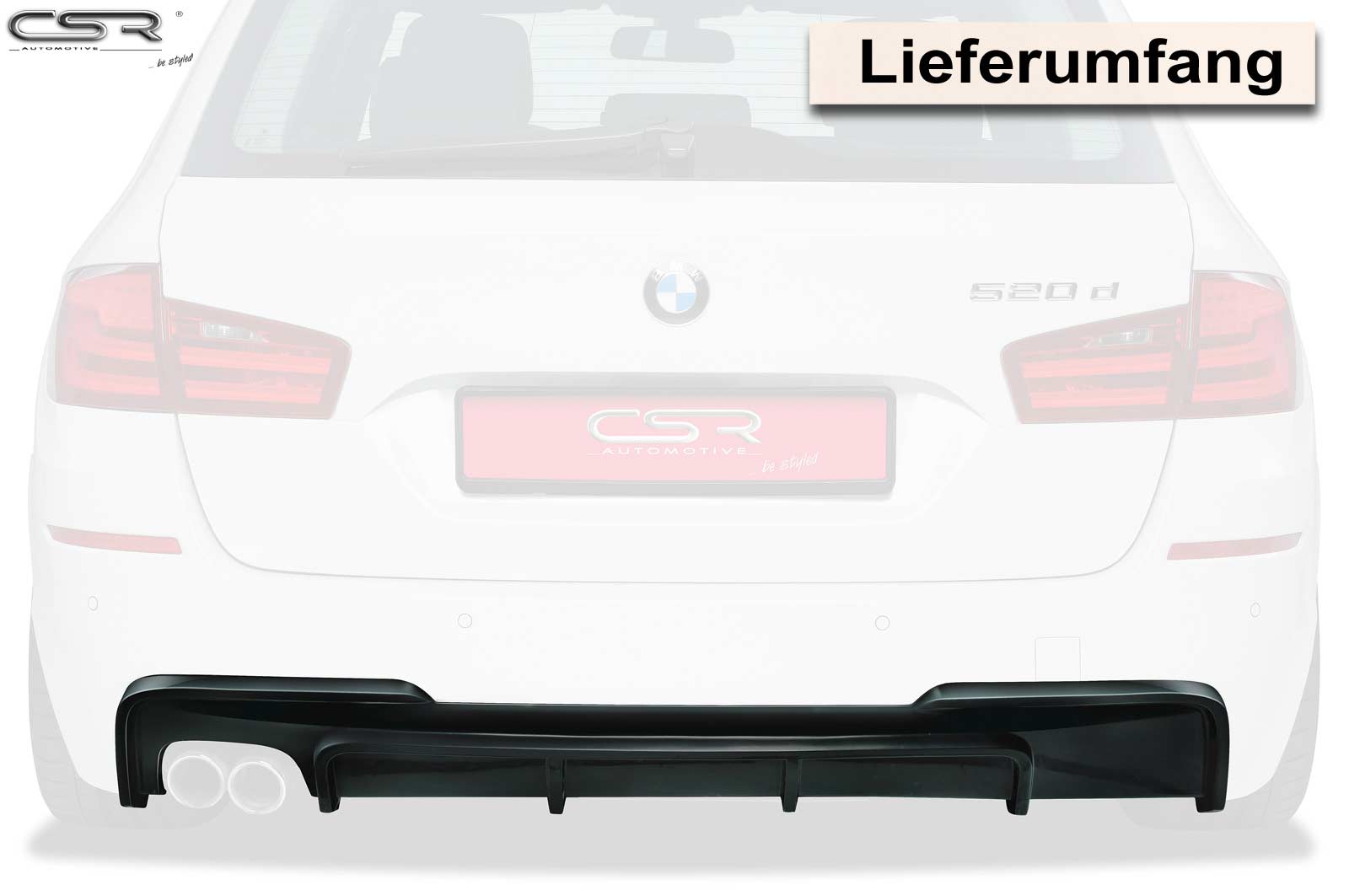 CSR Diffusor | Heckansatz für BMW 5er F10/F11 M-Paket HA180
