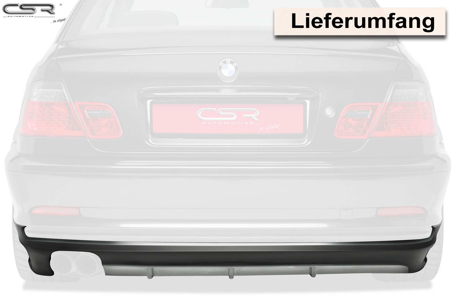 CSR Diffusor | Heckansatz für BMW 3er E46 Coupé/Cabrio HA188