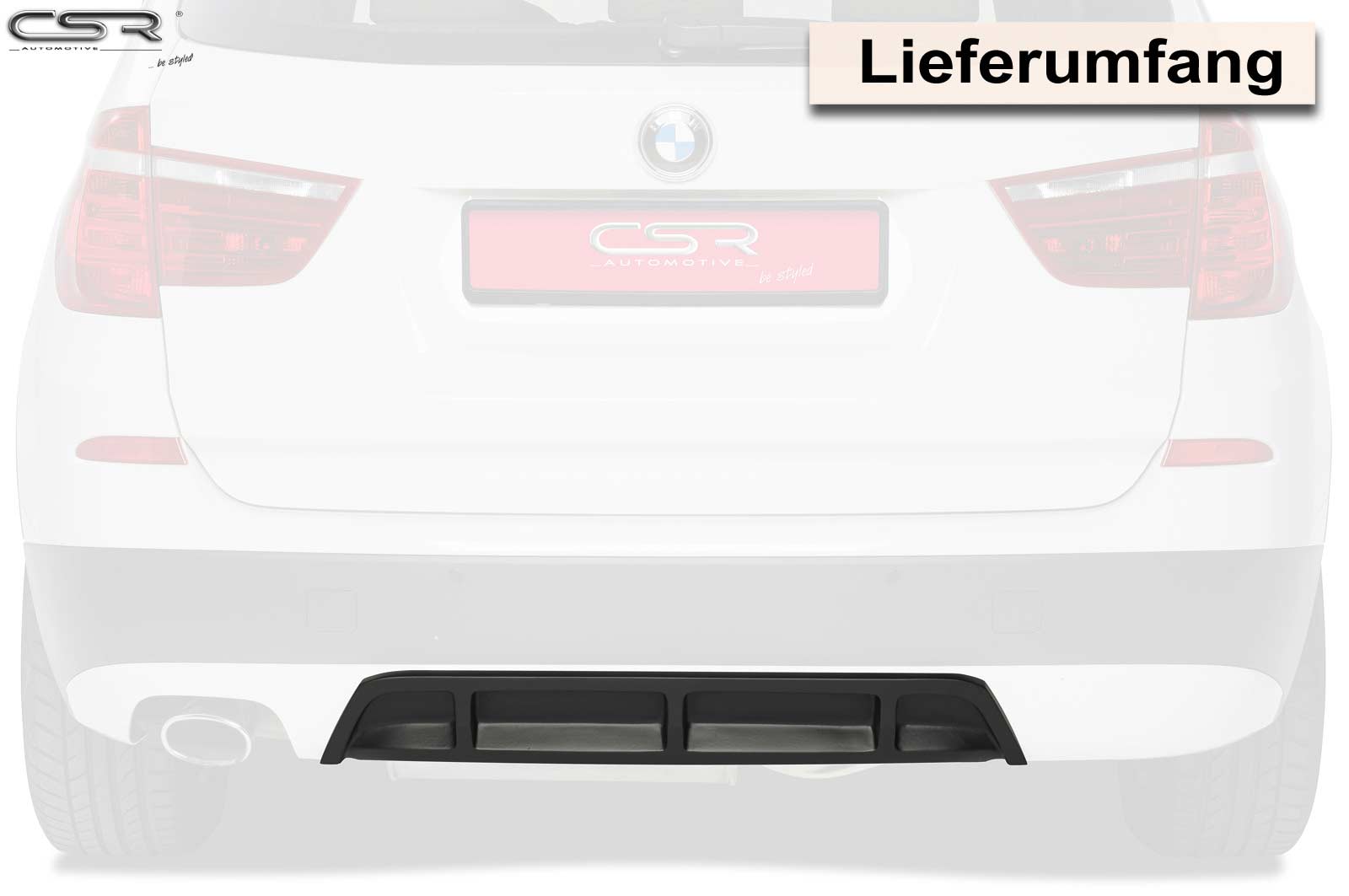 CSR Diffusor | Heckansatz für BMW X3 F25 HA189