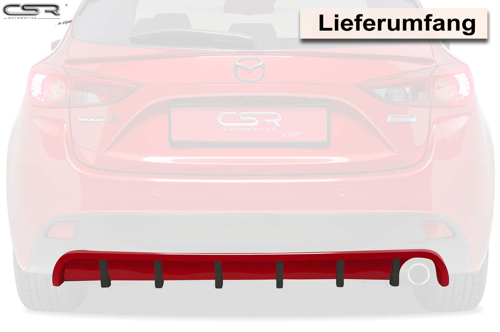 CSR Diffusor | Heckansatz für Mazda 3 Typ BM/BN HA196