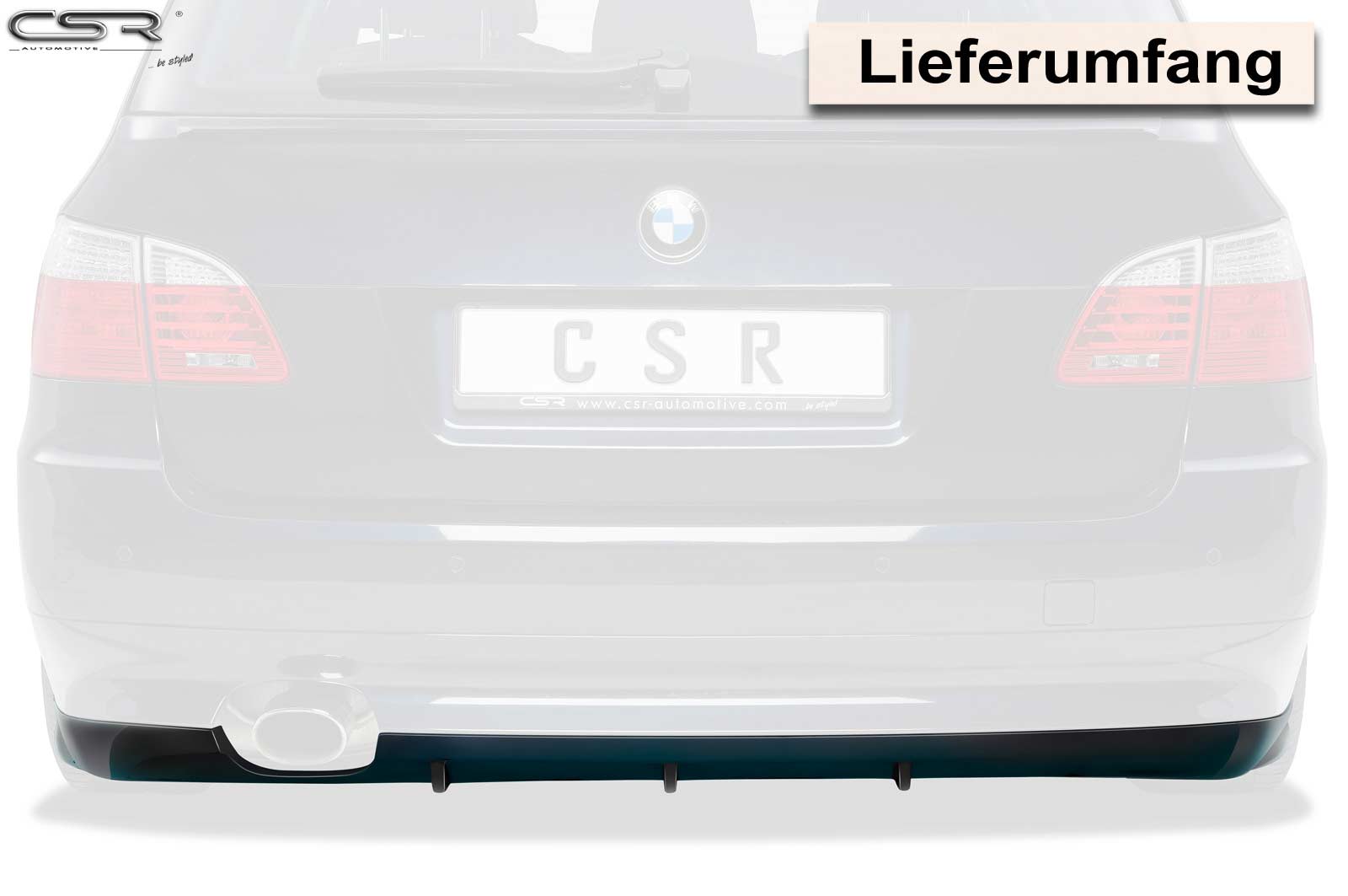 CSR Diffusor | Heckansatz für BMW 5er E61 Touring HA201