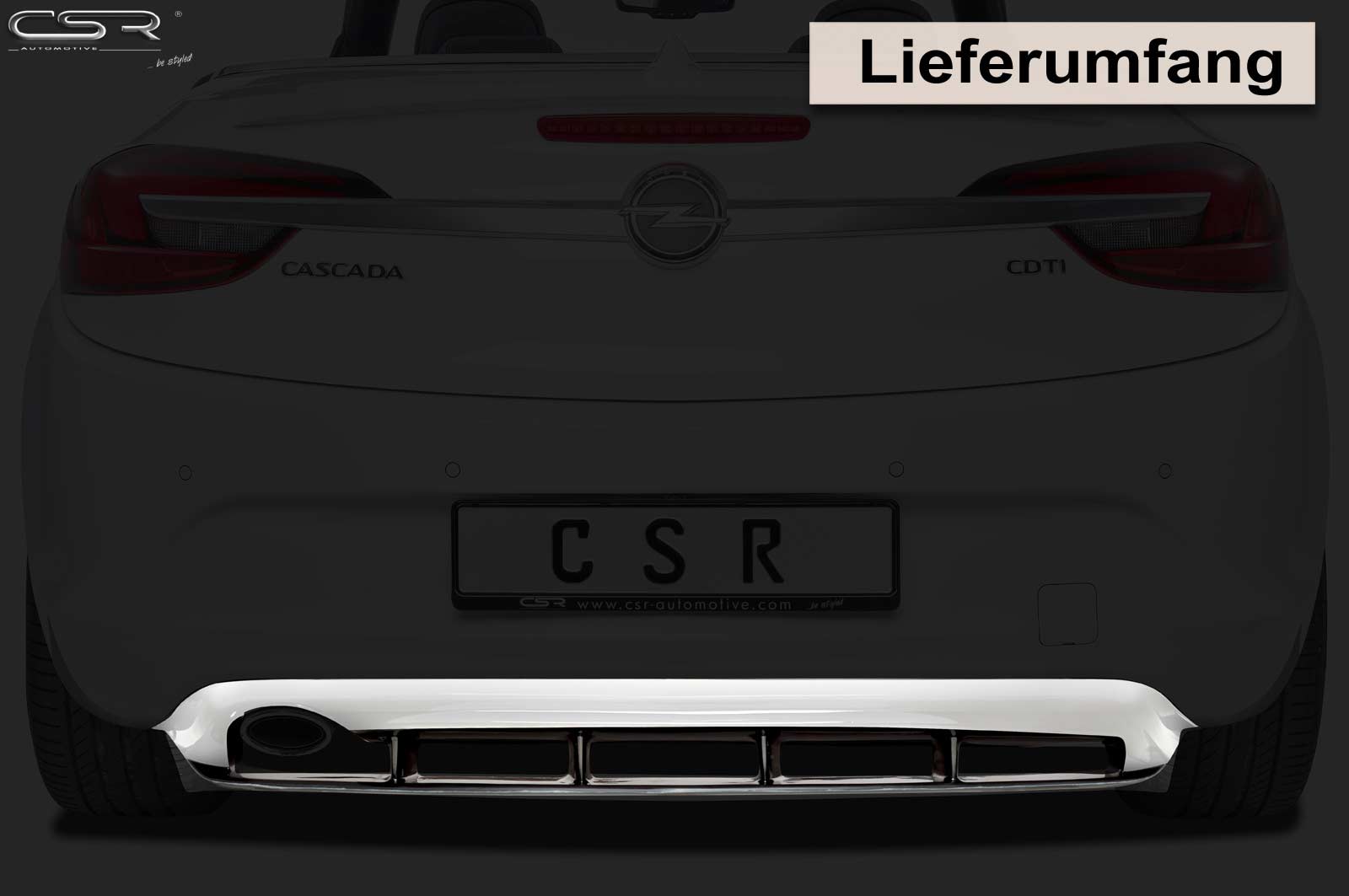 CSR Diffusor | Heckansatz für Opel Cascada HA210