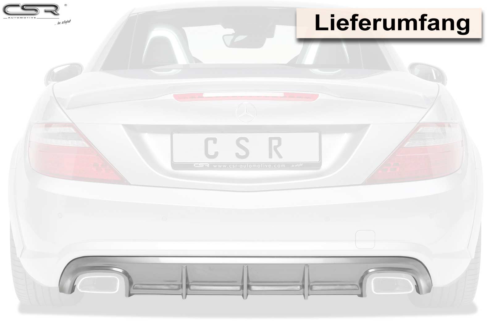 CSR Diffusor | Heckansatz für Mercedes-Benz SLK R172 AMG-Line HA219