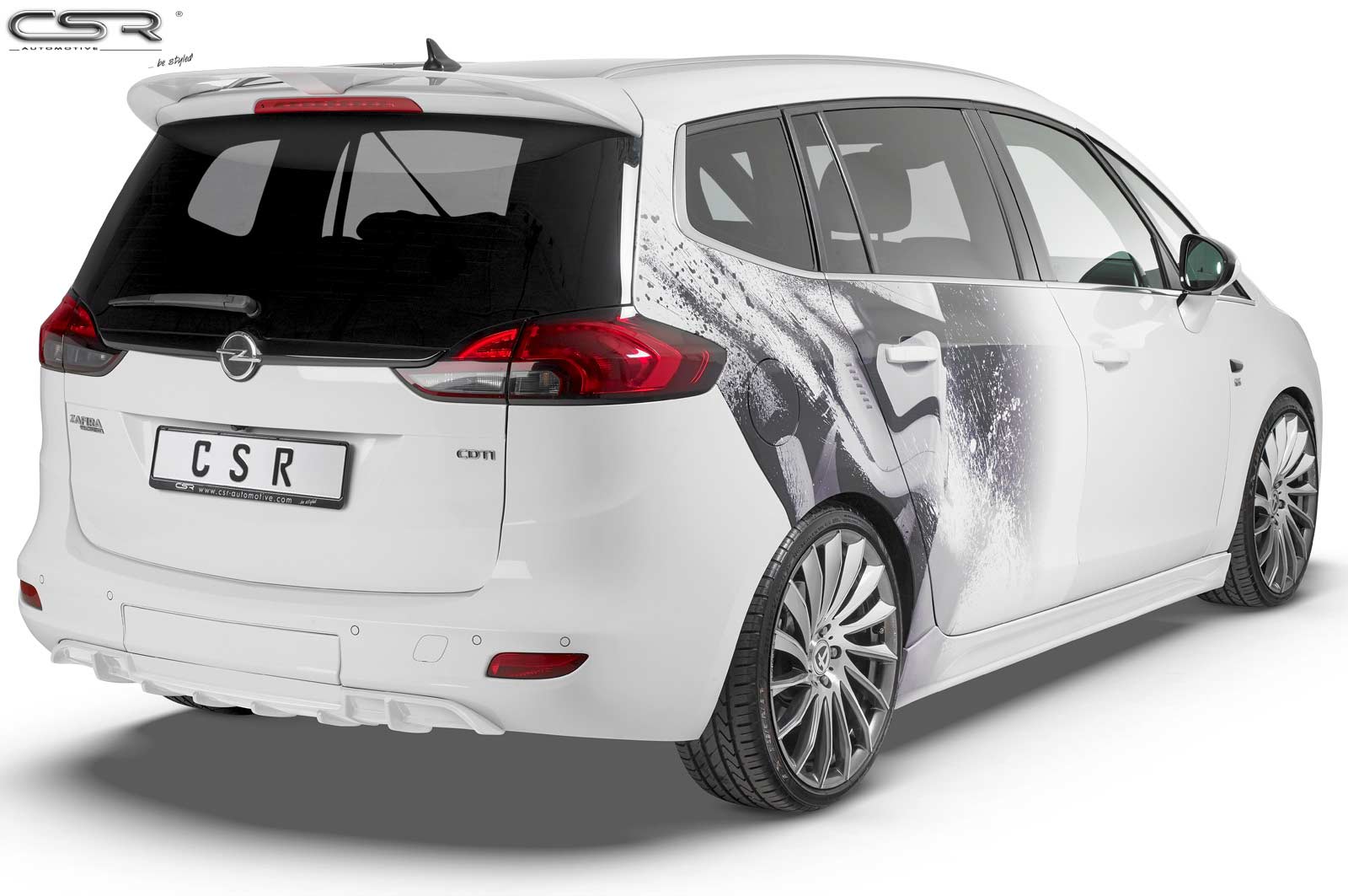 CSR Diffusor | Heckansatz für Opel Zafira C Tourer mit Flex Fix HA229