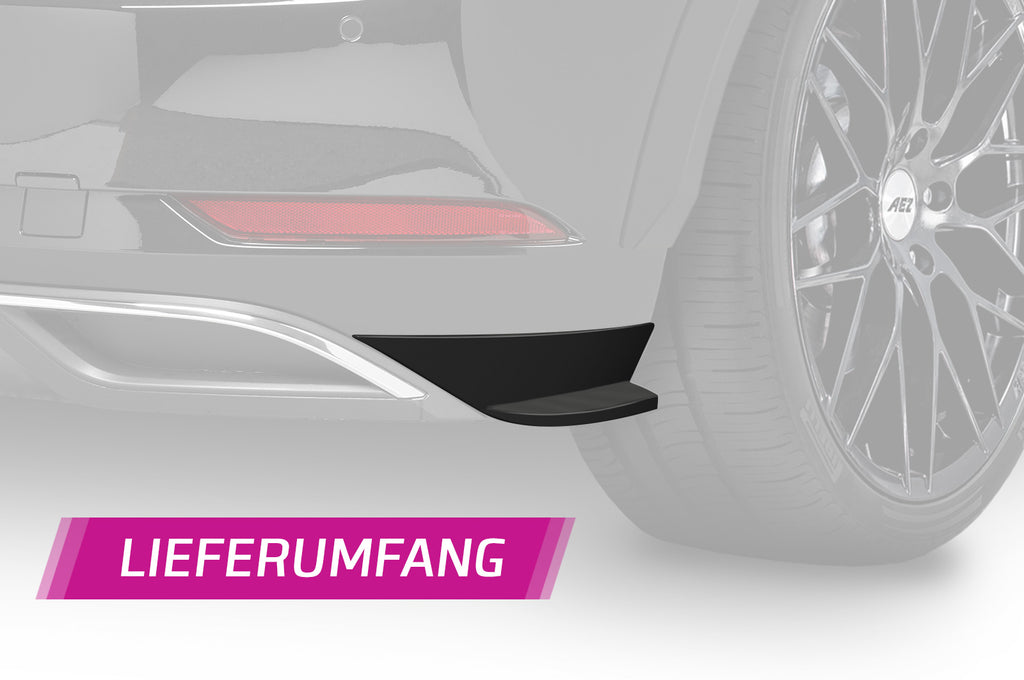 CSR Diffusor | Heckansatz mit ABE für VW Golf 7 (Typ AU) HA235-C Carbon Look Hochglanz (keine Lackierung erforderlich)