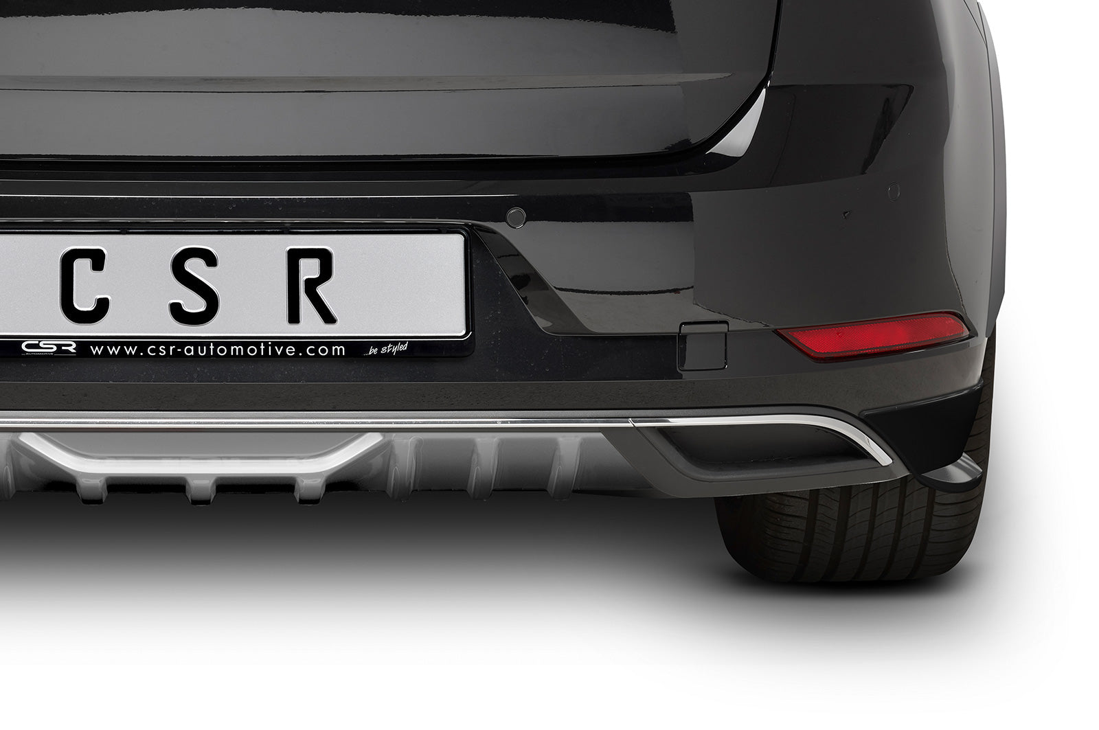 CSR Diffusor | Heckansatz mit ABE für VW Golf 7 (Typ AU) HA235-L Unlackiert roh (Lackierung erforderlich)