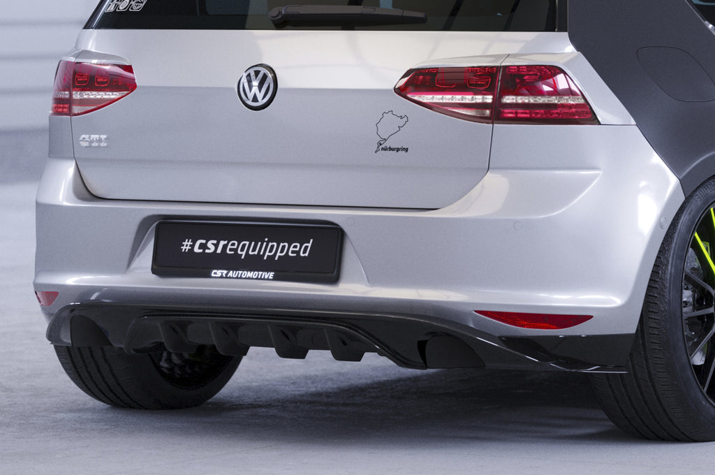 CSR Diffusor | Heckansatz mit ABE für VW Golf 7 (Typ AU) Basis HA237
