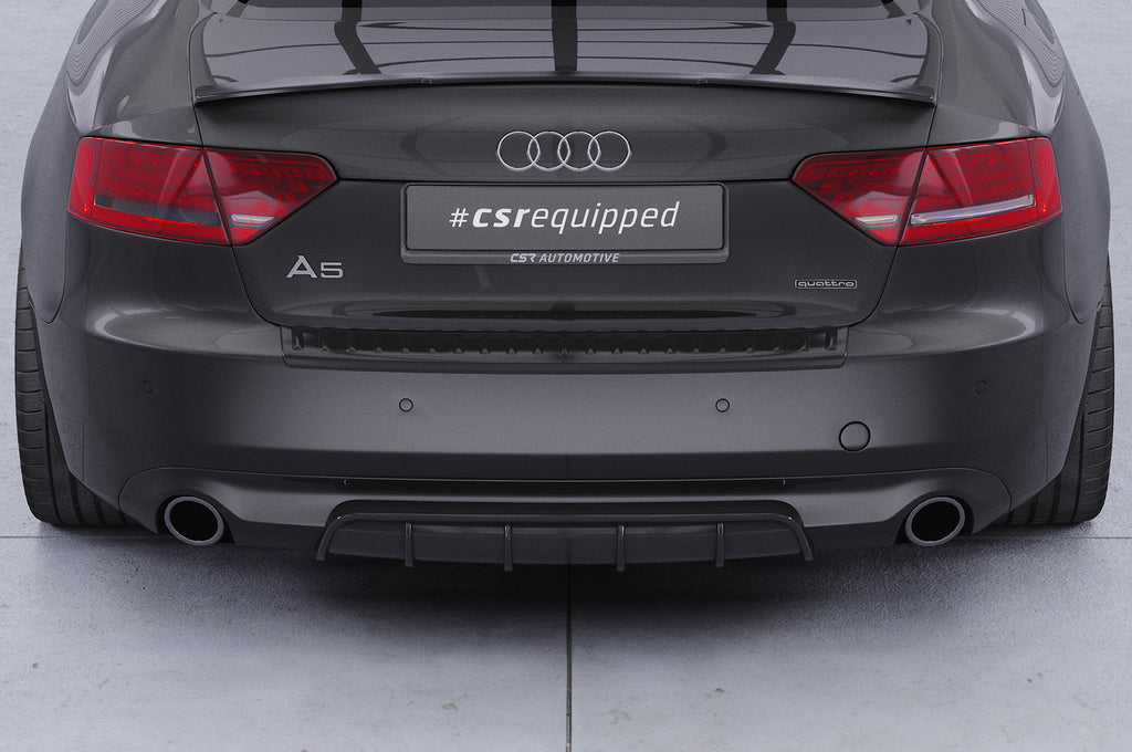 CSR Diffusor | Heckansatz mit ABE für Audi A5 8T Basis HA238-L Unlackiert roh (Lackierung erforderlich)