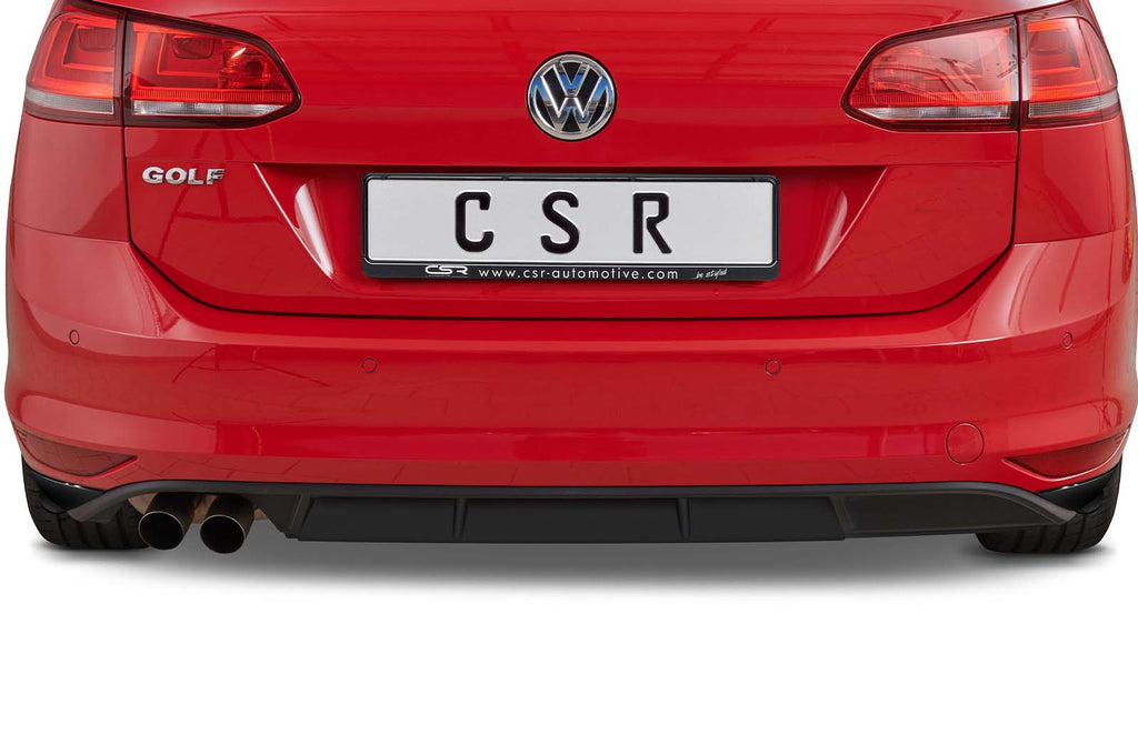 CSR Diffusor | Heckansatz mit ABE für VW Golf 7 Variant (vor Facelift) HA239-S Strukturiert schwarz matt (keine Lackierung erforderlich)